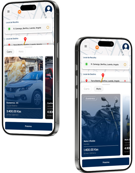 HYONGO App Interfaces em Smartphones